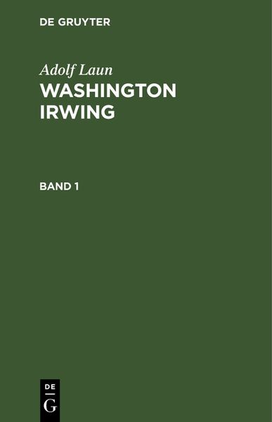 Produktbild: Washington Irwing. Band 1