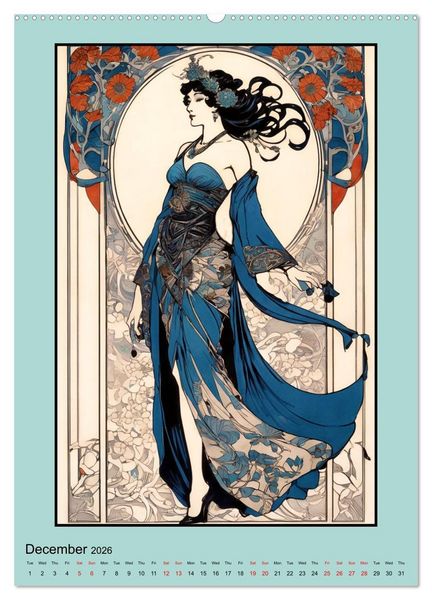 Produktbild: Women's Images of the Belle &Eacute;poque (Wall Calendar 2026 DIN A2 portrait), CALVENDO 12 Month Wall Calendar