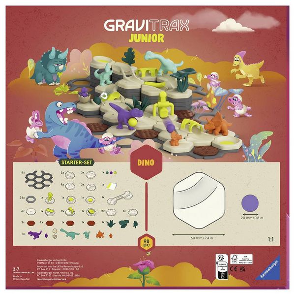 Ravensburger GraviTrax Junior Extension Dino - Créez Un Monde De Dinosaures Spectaculaire Dès 3 Ans