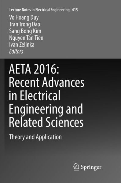 Produktbild: AETA 2016: Recent Advances in Electrical Engineering and Related Sciences