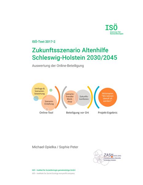 Produktbild: Zukunftsszenario Altenhilfe Schleswig-Holstein 2030/2045