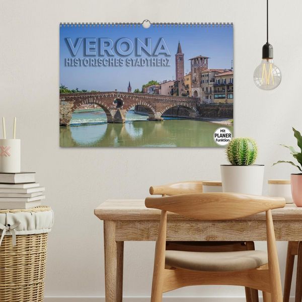 Produktbild: VERONA Historisches Stadtherz (Wandkalender 2026 DIN A3 quer), CALVENDO Monatskalender