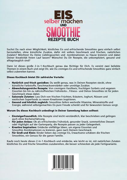Produktbild: Eis selber machen und Smoothie Rezepte Buch