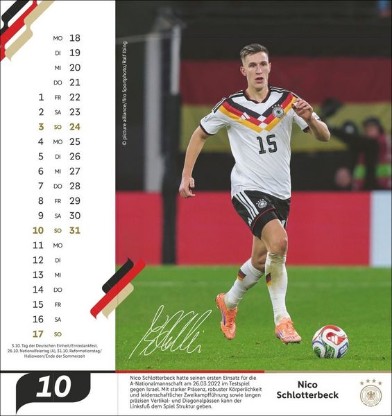Produktbild: DFB M&auml;nner Postkartenkalender 2027