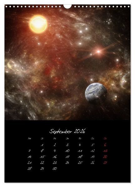 Produktbild: Die gro&szlig;e Reise in dem Universum (Wandkalender 2026 DIN A3 hoch), CALVENDO Monatskalender