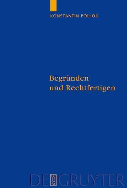 Produktbild: Begr&uuml;nden und Rechtfertigen