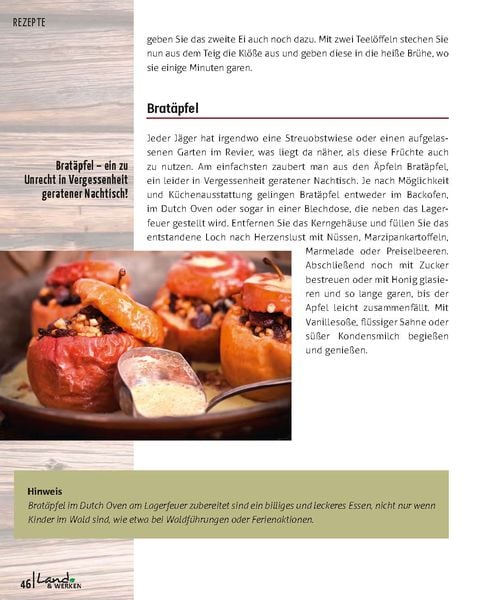 Kochen in der Jagdhütte