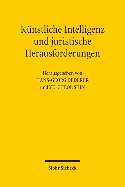 Produktbild: K&uuml;nstliche Intelligenz und juristische Herausforderungen
