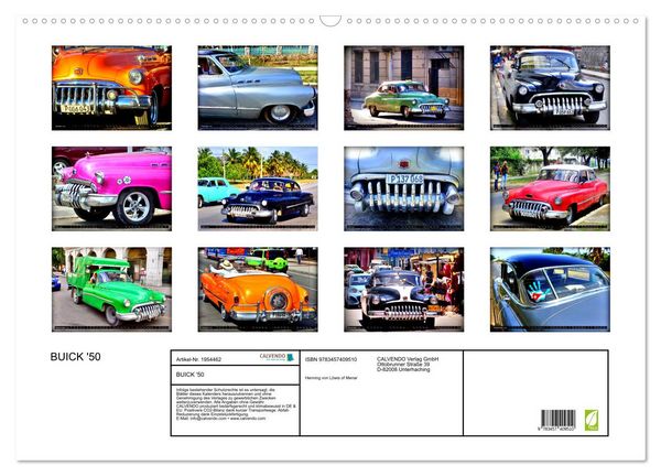 Produktbild: BUICK '50 (Wandkalender 2026 DIN A2 quer), CALVENDO Monatskalender
