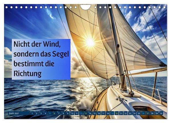 Produktbild: Segeln - mit einem Augenzwinkern (Wandkalender 2027 DIN A4 quer), CALVENDO Monatskalender