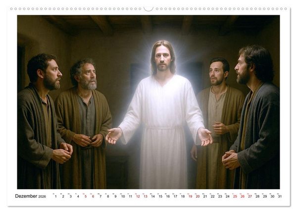 Produktbild: Mein Friede sei mit euch (hochwertiger Premium Wandkalender 2026 DIN A2 quer), Kunstdruck in Hochglanz
