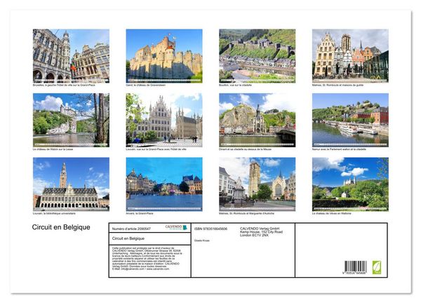 Produktbild: Circuit en Belgique (Calendrier mural 2026 DIN A2 vertical), CALVENDO calendrier mensuel