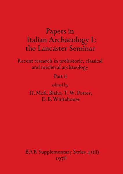 Produktbild: Papers in Italian Archaeology I