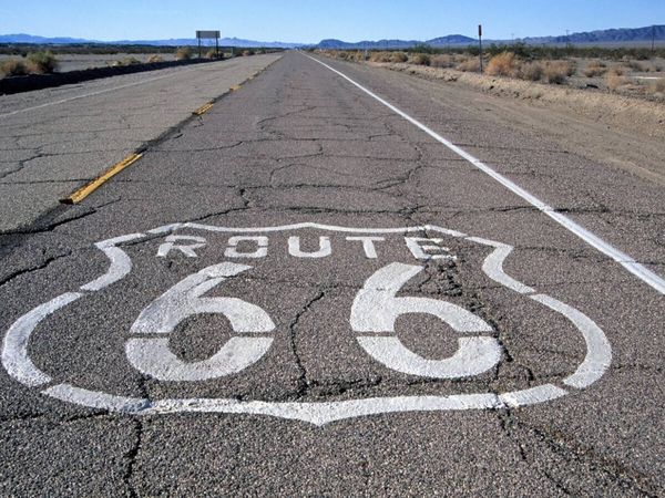 Produktbild: CALVENDO Puzzle Ein Motiv aus dem Kalender Get Your Kicks on Route 66 | 1000 Teile Lege-Gr&ouml;&szlig;e 64x48cm Foto-Puzzle f&uuml;r gl&uuml;ckliche Stunden