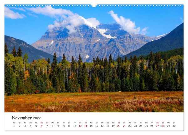 Produktbild: Kanadas Rocky Mountains: Zwischen Gipfeln & glasklaren Seen (Wandkalender 2027 DIN A2 quer), CALVENDO Monatskalender