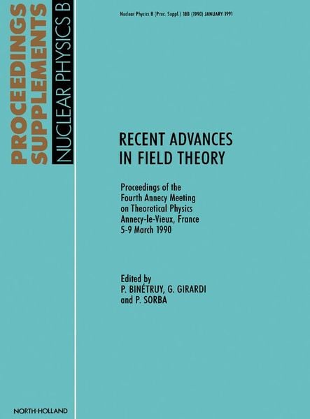 Produktbild: Recent Advances in Field Theory