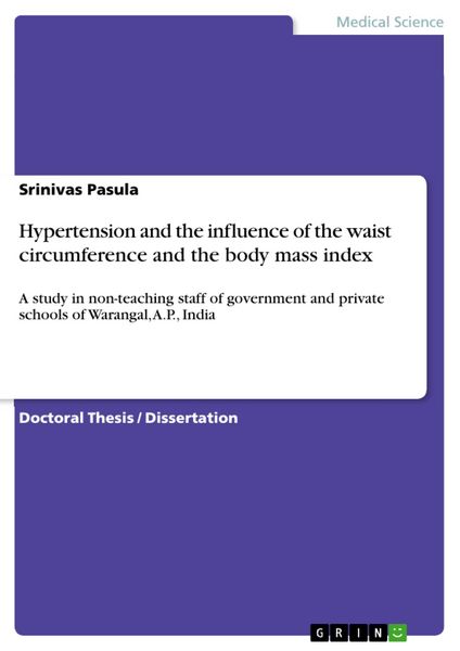 Produktbild: Hypertension and the influence of the waist circumference and the body mass index