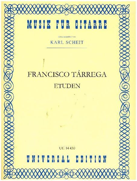 Produktbild: T&aacute;rrega, F: Etuden