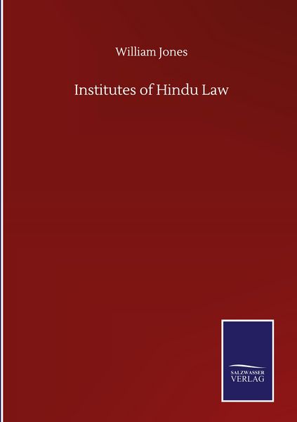 Produktbild: Institutes of Hindu Law