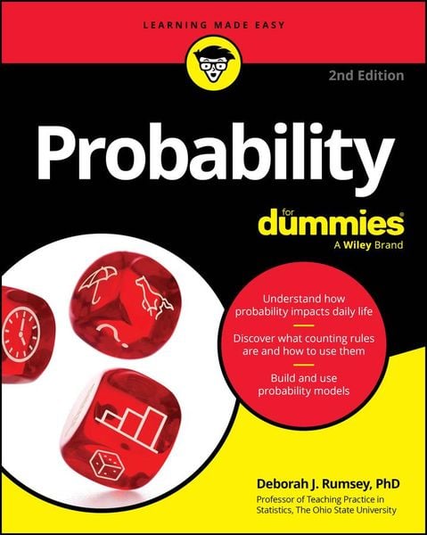 Probability For Dummies, Taschenbuch von Deborah J. Rumsey, John Wiley & Sons Inc, 978-1-394-28188-6