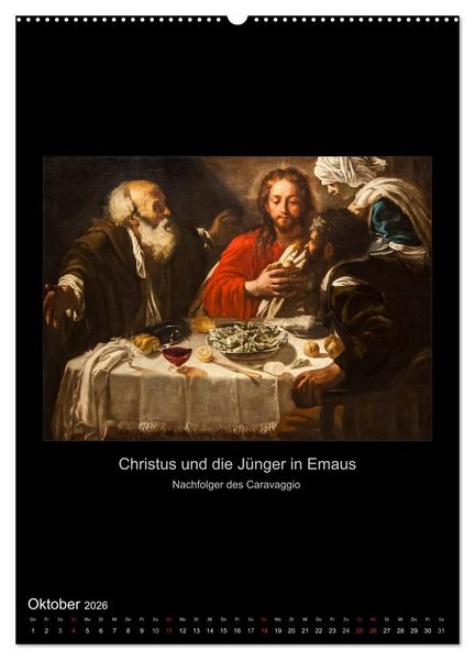 Produktbild: Jesus Christus - Das Leben Christi auf Gem&auml;lden der alten Meister (hochwertiger Premium Wandkalender 2026 DIN A2 hoch), Kunstdruck in Hochglanz