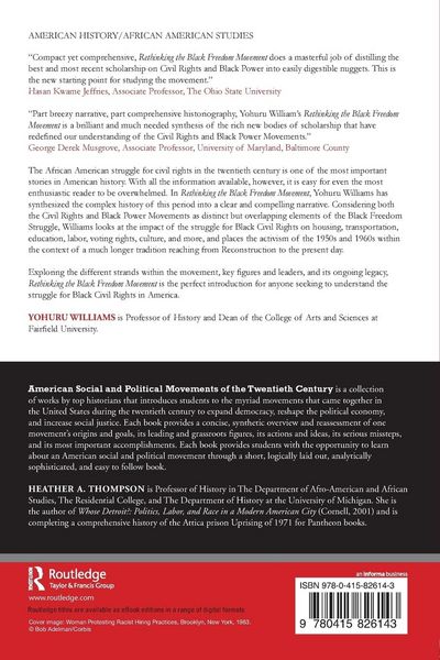 Produktbild: Rethinking the Black Freedom Movement