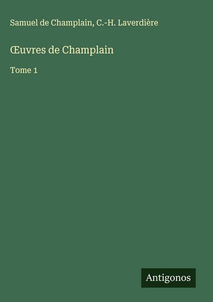 Produktbild: &iquest;uvres de Champlain