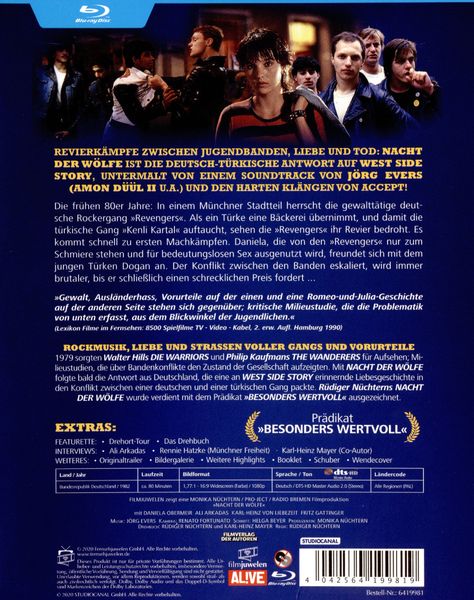 Produktbild: Nacht der W&ouml;lfe - In ihrer Stra&szlig;e sind sie das Gesetz (Filmjuwelen)