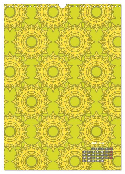 Produktbild: Tapetendesigns &ndash; Strukturen, Muster und Bastelvorlagen (Wandkalender 2026 DIN A3 hoch), CALVENDO Monatskalender