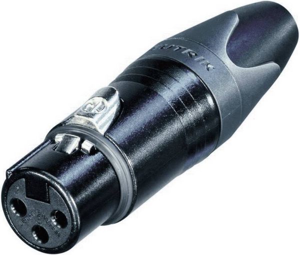 Produktbild: Neutrik NC3FXX-B XLR-Steckverbinder Buchse, gerade Polzahl: 3 Schwarz 1St.