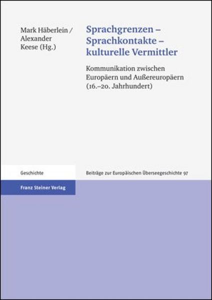 Produktbild: Sprachgrenzen - Sprachkontakte - kulturelle Vermittler