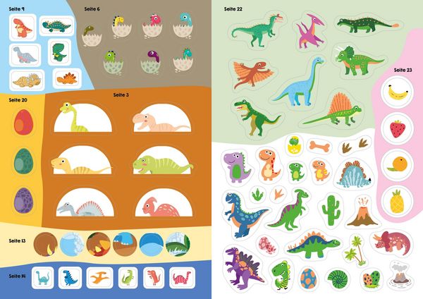 Produktbild: Mein bunter XXL-Ferienspa&szlig;: Dinos und Ritter &ndash; 3 Kreativb&uuml;cher im Bundle