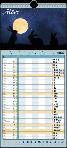 Produktbild: Mond-Familienplaner 2027