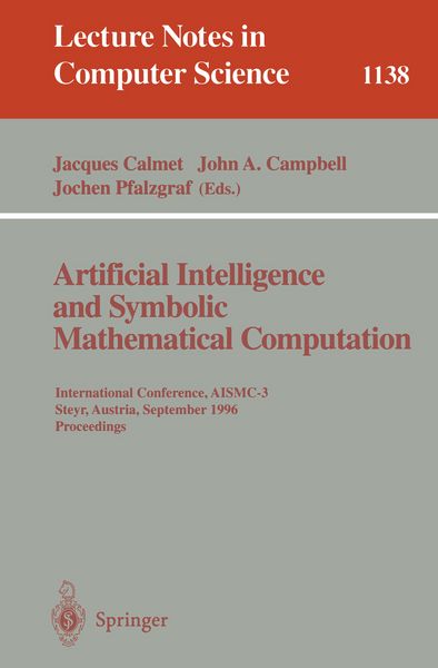 Produktbild: Artificial Intelligence and Symbolic Mathematical Computation