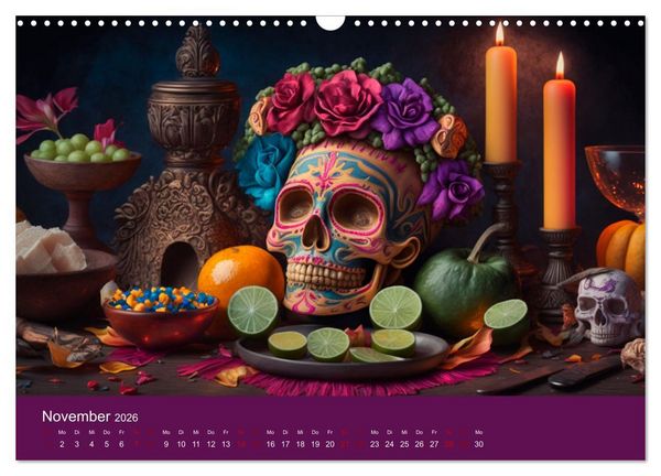 Produktbild: Farben Mexikos: Eine farbenfrohe Reise durch die Jahreszeiten (Wandkalender 2026 DIN A3 quer), CALVENDO Monatskalender