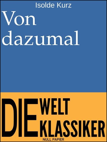 Produktbild: Von dazumal