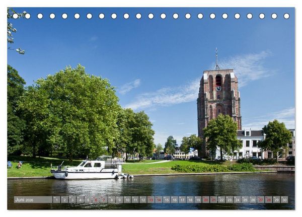 Produktbild: Hausbooturlaub Niederlande - Friesland und Groningen (Tischkalender 2026 DIN A5 quer), CALVENDO Monatskalender