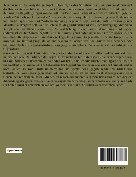Produktbild: Der Sozialismus Einst und Jetzt