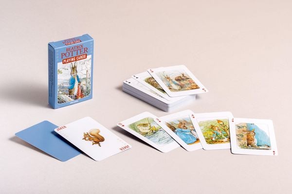 Produktbild: Kartenspiel Beatrix Potter. 54 Spielkarten mit 53 Motiven von Peter Hase und seinen Freunden