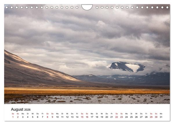 Produktbild: Spitzbergenkalender (Wandkalender 2026 DIN A4 quer), CALVENDO Monatskalender