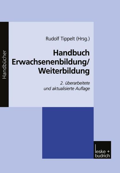 Produktbild: Handbuch Erwachsenenbildung/Weiterbildung