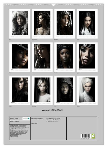 Produktbild: Woman of the World (Wandkalender 2026 DIN A2 hoch), CALVENDO Monatskalender