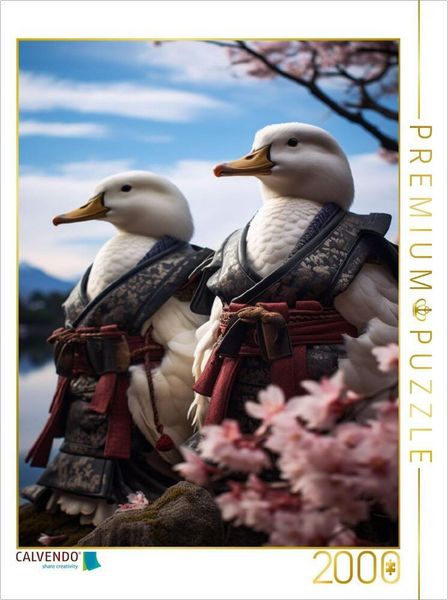 CALVENDO Puzzle Samurai des Himmels: Samurai Vögel in Japan | 2000 Teile Lege-Größe 90x67cm Foto-Puzzle für glückliche Stunden