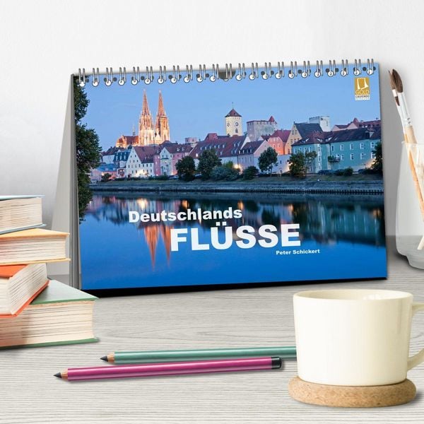 Produktbild: Deutschlands Fl&uuml;sse (Tischkalender 2026 DIN A5 quer), CALVENDO Monatskalender