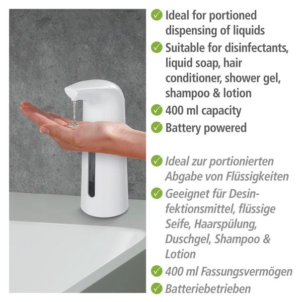 Produktbild: Sensor Desinfektionsmittel- und Seifenspender Mod. Larino, automatischer Infrarot Spender