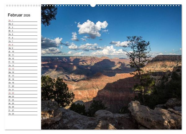 Produktbild: Faszination Grand Canyon (Wandkalender 2026 DIN A2 quer), CALVENDO Monatskalender