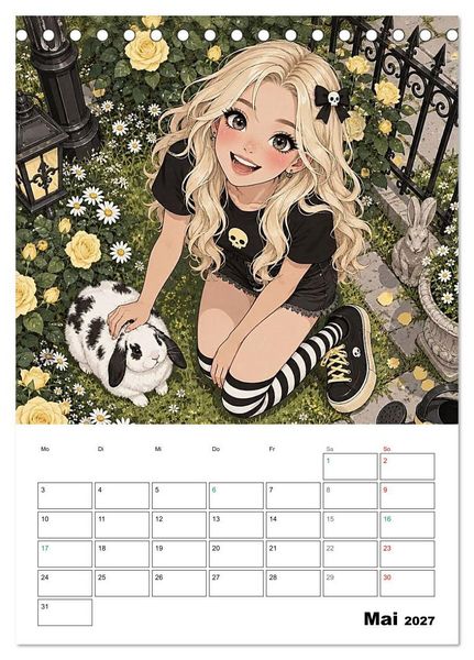Produktbild: Kim, eben anders normal (Tischkalender 2027 DIN A5 hoch), CALVENDO Monatskalender