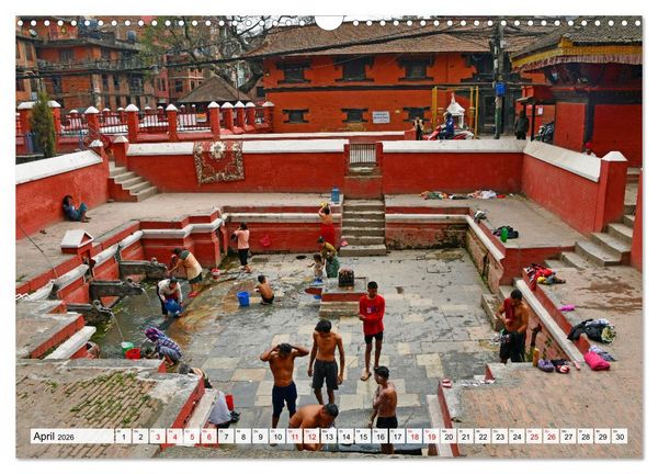 Produktbild: LALITPUR, die alte K&ouml;nigsstadt (Wandkalender 2026 DIN A3 quer), CALVENDO Monatskalender