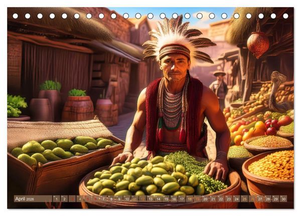 Produktbild: Untergegangene Kulturen - die Azteken (Tischkalender 2026 DIN A5 quer), CALVENDO Monatskalender
