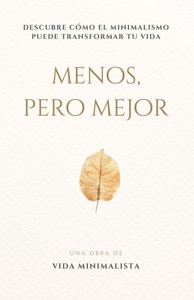 Produktbild: Menos, pero Mejor